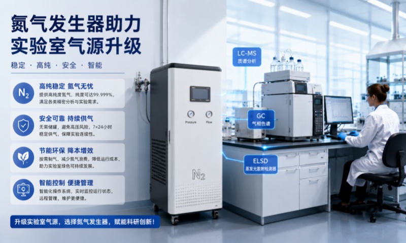 登晨生物氮气发生器助力实验室气源升级：轻松破解制氮难题，推动高效科研新阶段