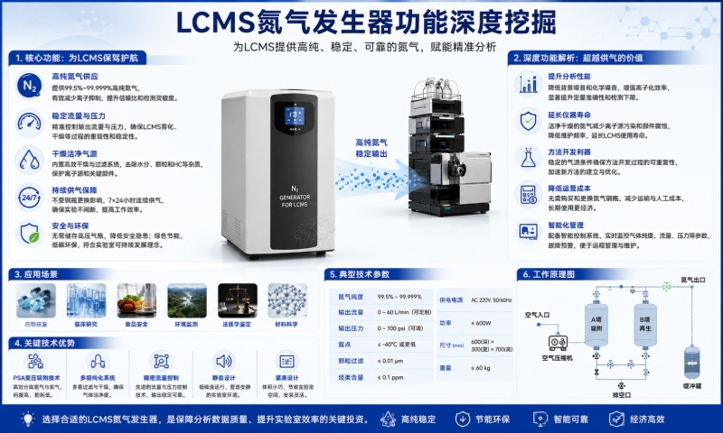 LC-MS氮气发生器功能深度挖掘与应用技巧